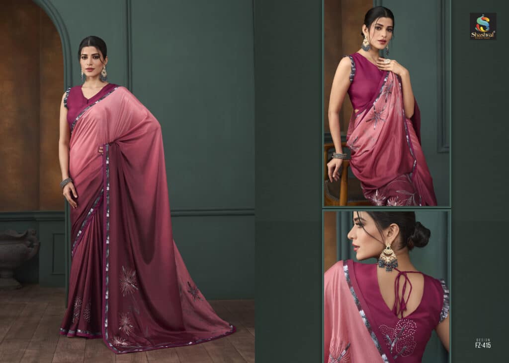 ombre saree