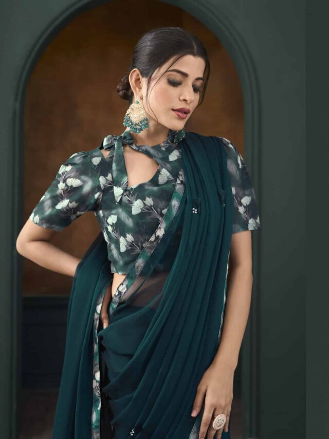 Try these Beautiful designer sarees for the Sawan festival